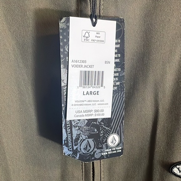Volcom Workwear Jacket - Mens L - Great Condition - Picture 7 of 7